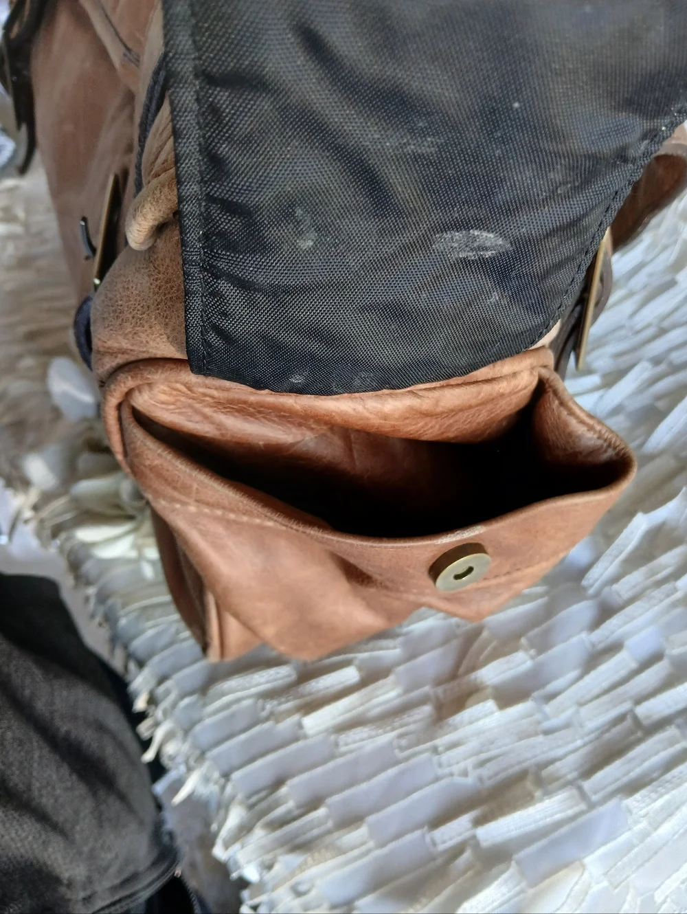 Miabossi Leather Diaper Bag